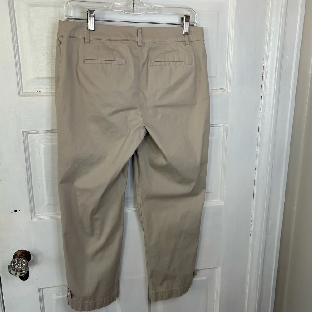 Talbots Beige Perfect Crop Pant